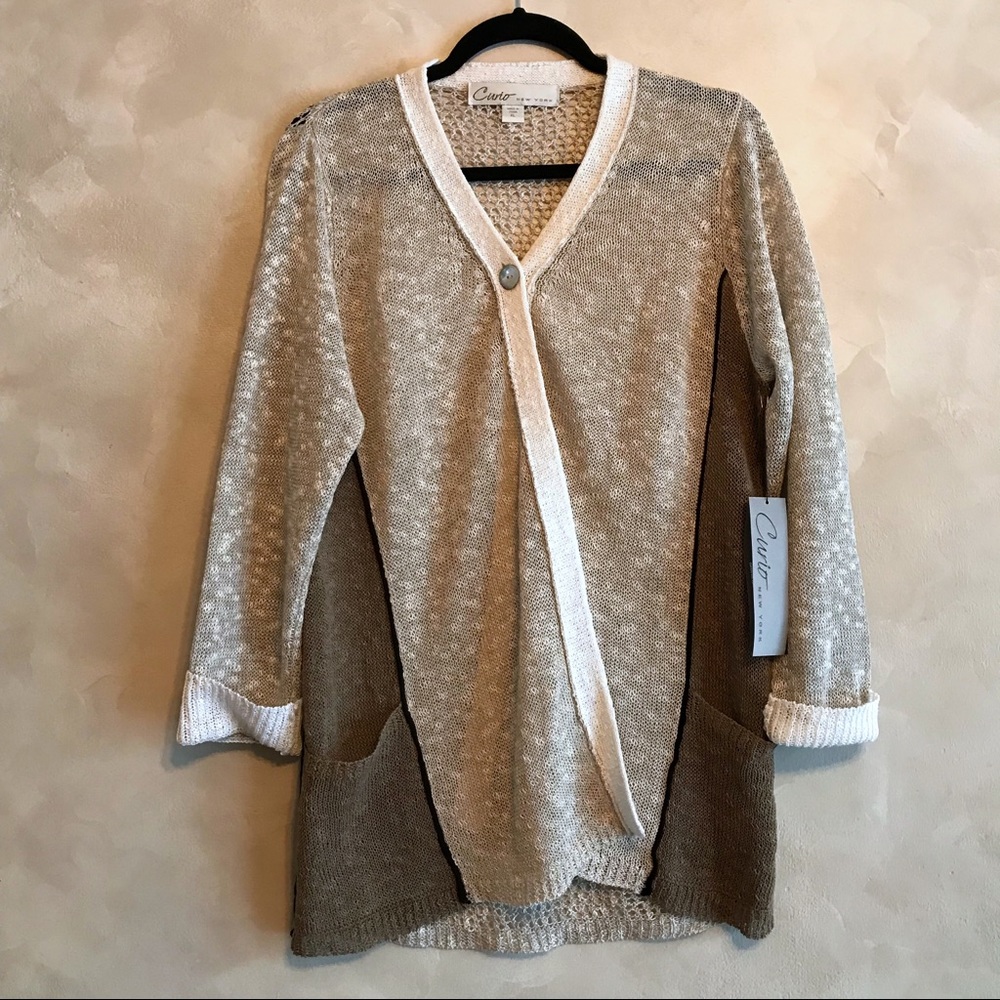 Curio | Open Knit Back Swing Sweater